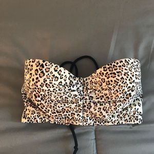 VS cheetah print bikini top